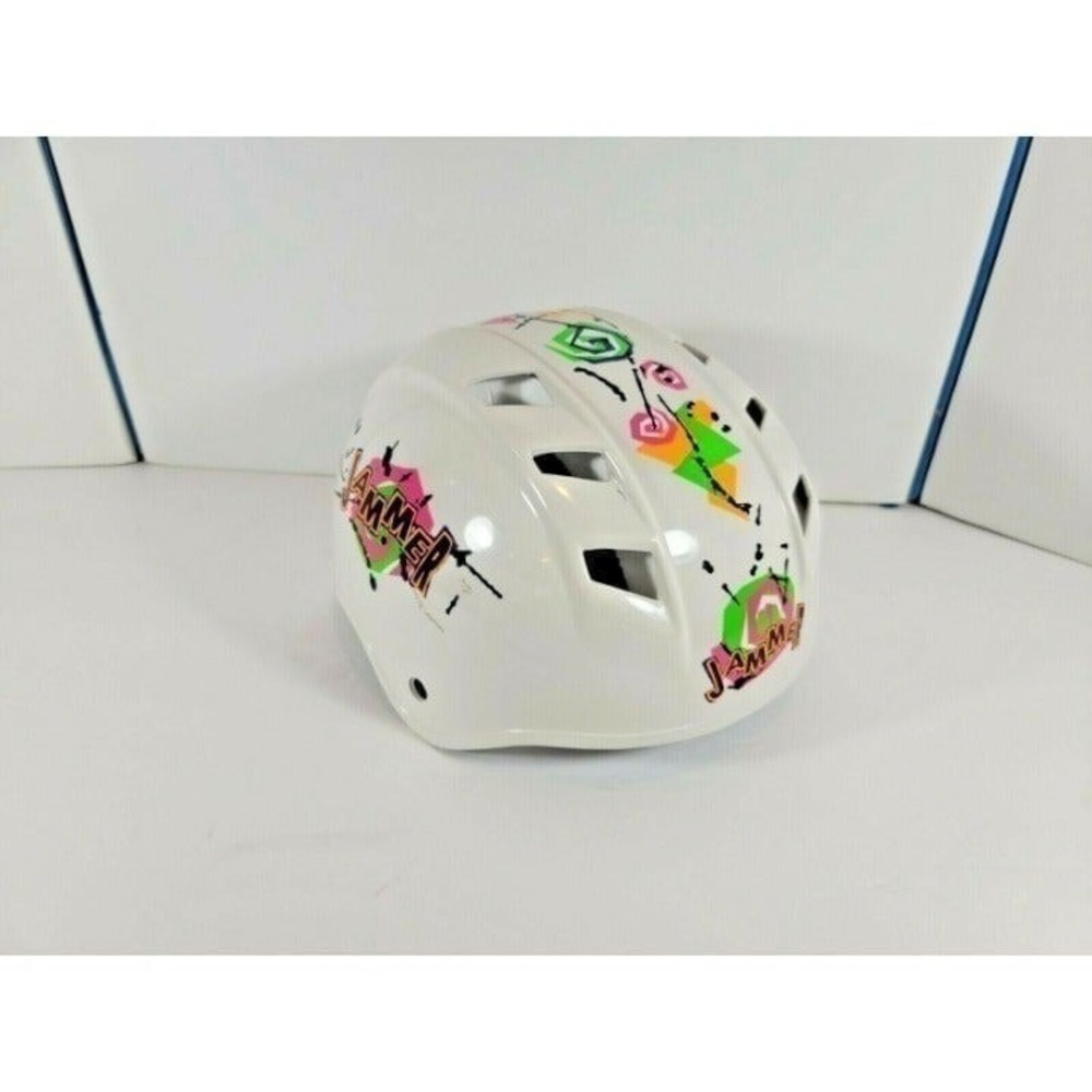 Vintage One Size Old School Jammer White Helmet Stickers Foam Protectors